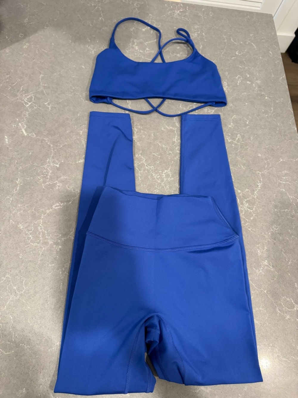 CSB royal blue serenity workout set